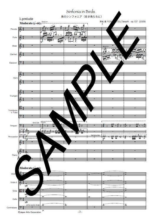 Sinfonia in Birds "for the birds of youth" op.107 (Study Score)