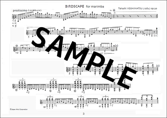 Birdscape for marimba op.20