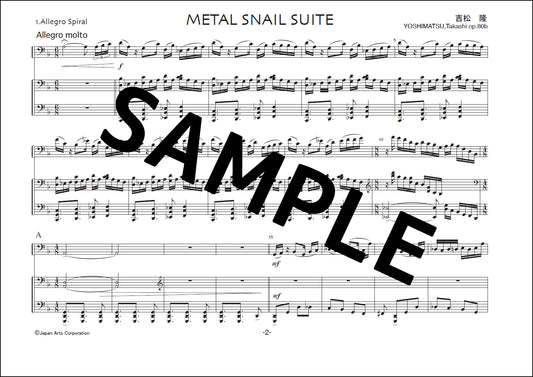 Metal Snail Suite for B. Sax and piano op.80c (Study Score)